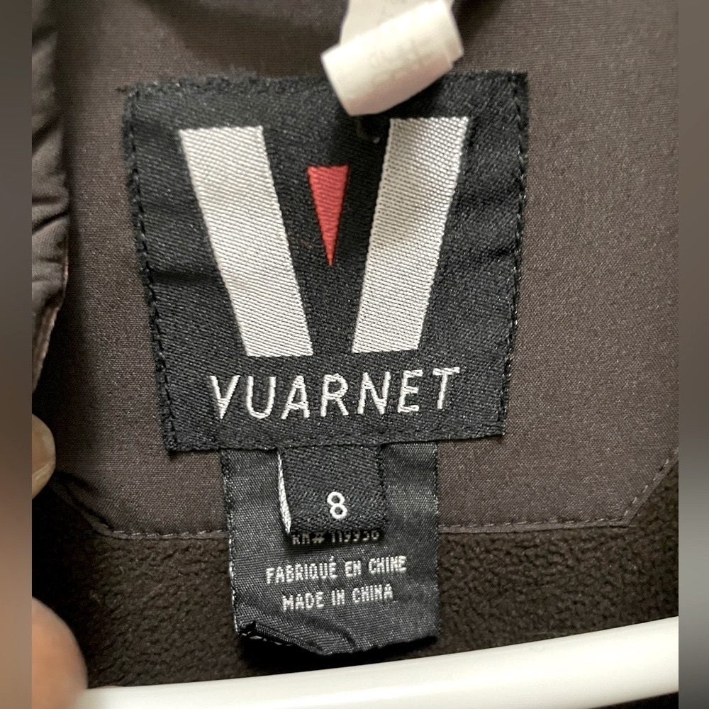 Vuarnet fleece-lined Long Zippered Jacket in Black/Brown - Picture 6 of 12